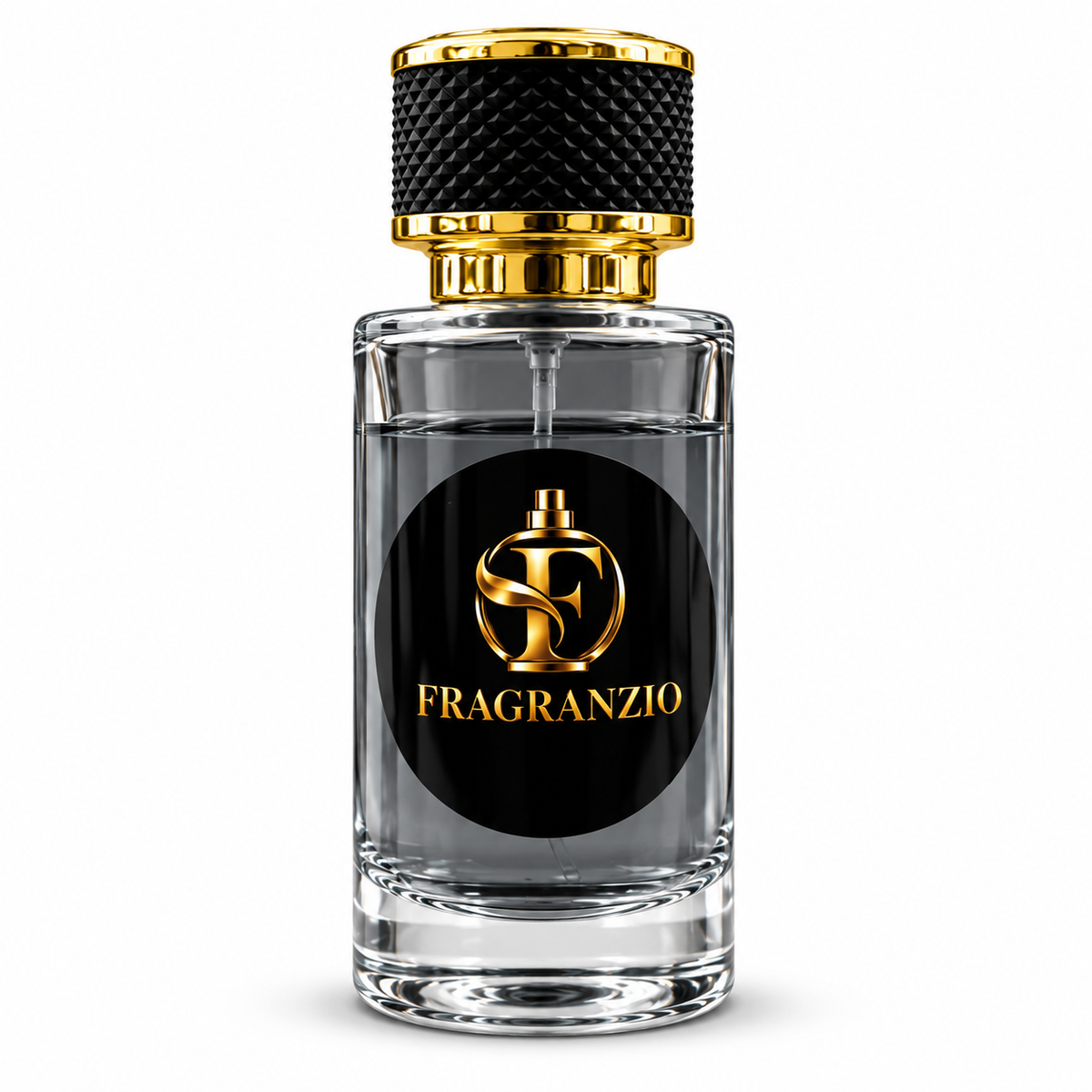Suede Avenue full Fragranzio bottle with charcoal fragrance