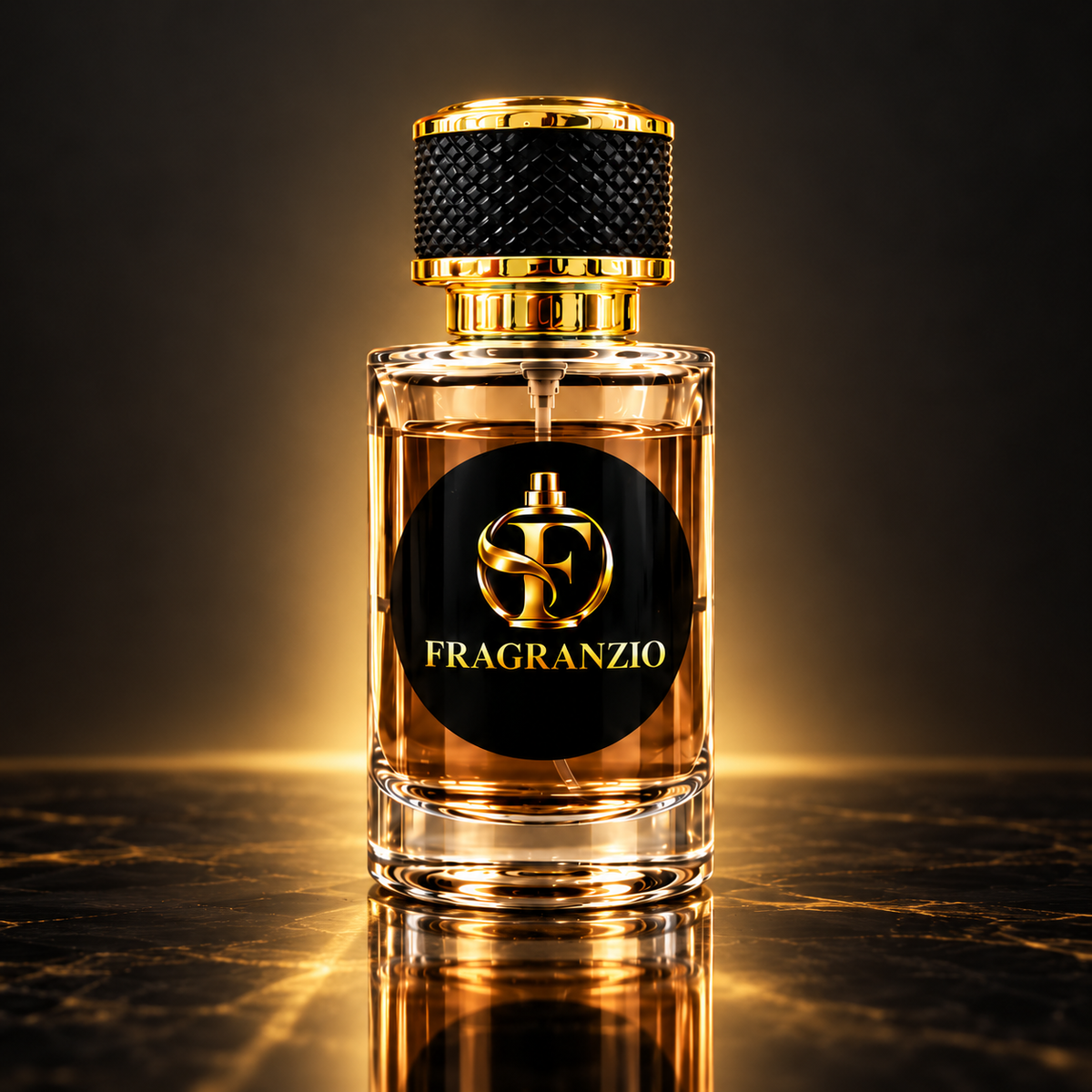 Fragranzio brown amber fragrance full bottle view 3