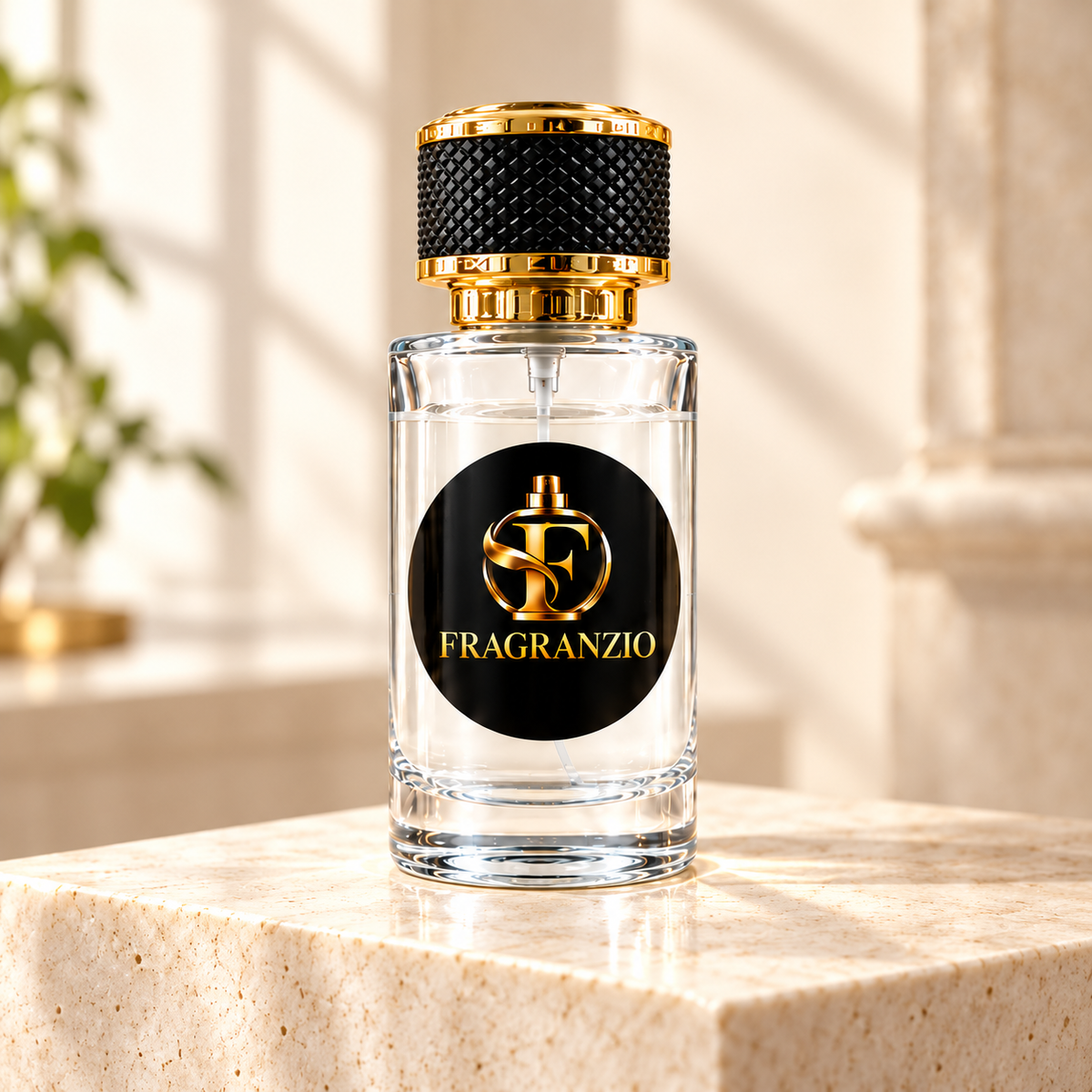 Fragranzio clear fragrance full bottle view 1