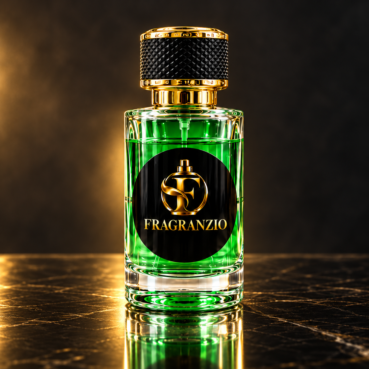 Fragranzio green fragrance full bottle view 3