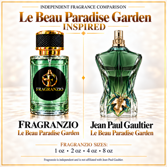 Fragranzio Le Beau Paradise Garden Inspired independent fragrance comparison