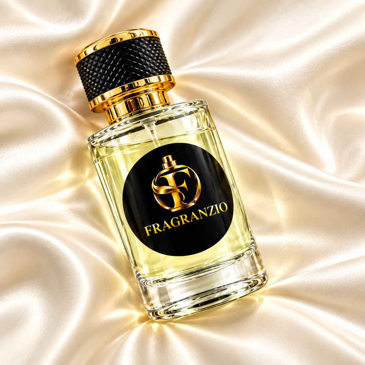 Fragranzio pale lemon yellow fragrance full bottle view 2