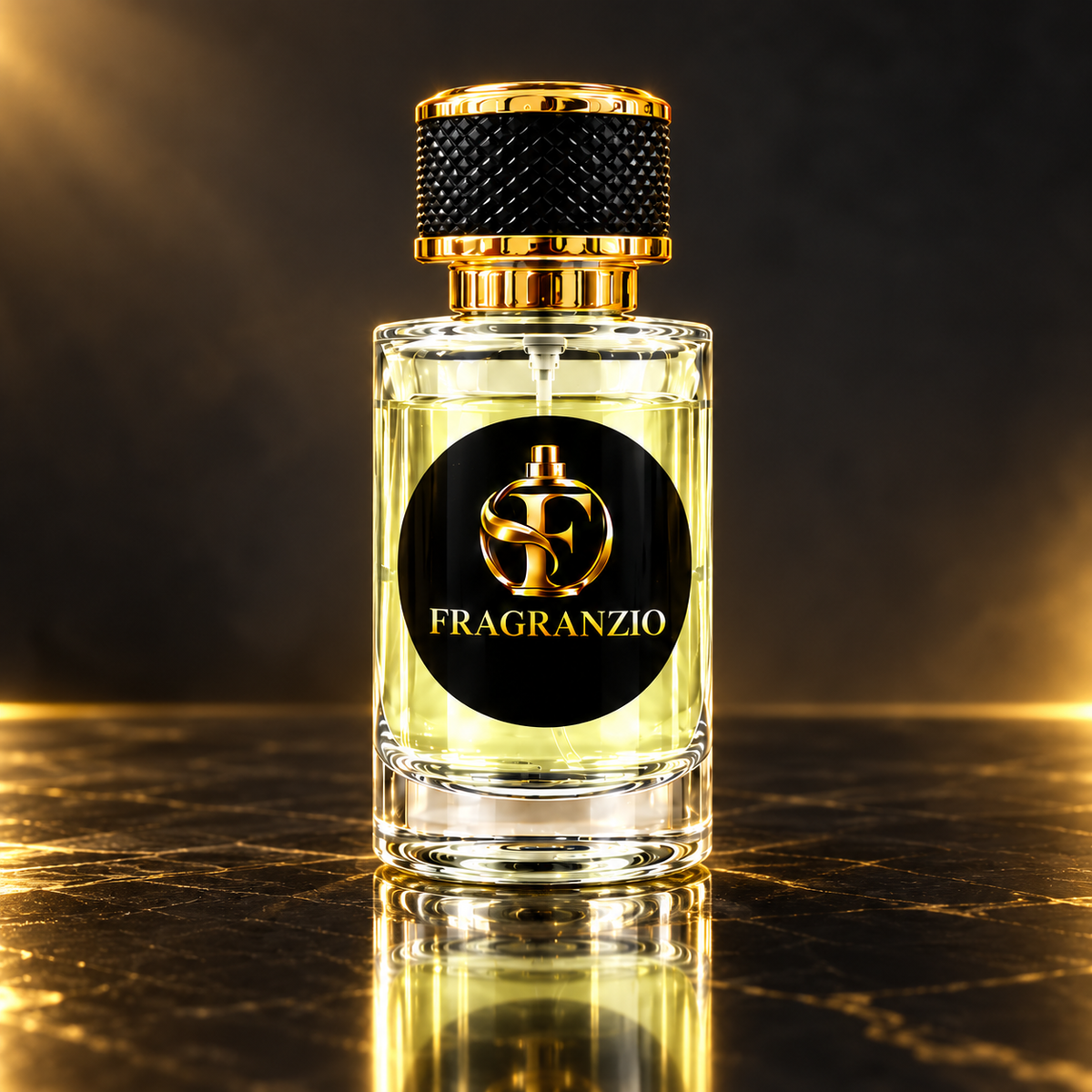 Fragranzio pale lemon yellow fragrance full bottle view 3