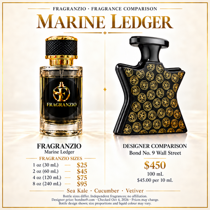 Marine Ledger side-by-side fragrance comparison