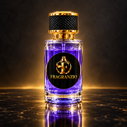 Fragranzio purple fragrance full bottle view 3