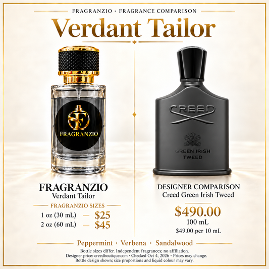 Verdant Tailor independent fragrance comparison