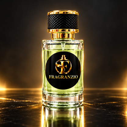 Fragranzio yellow-green fragrance full bottle view 3