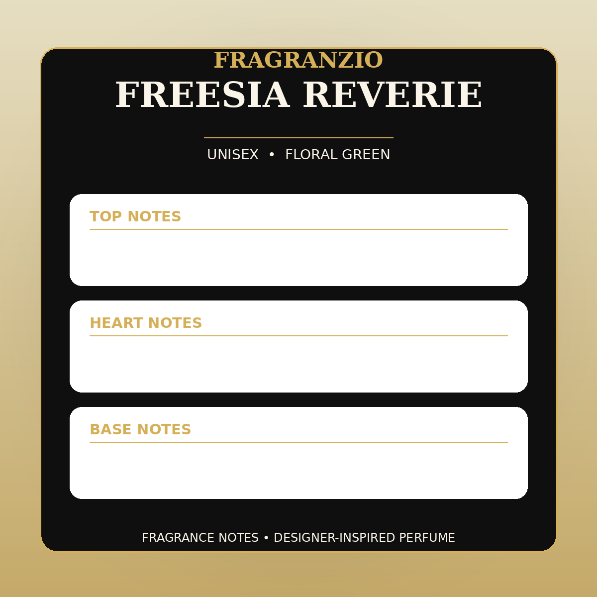 Fragranzio Freesia Reverie fragrance notes