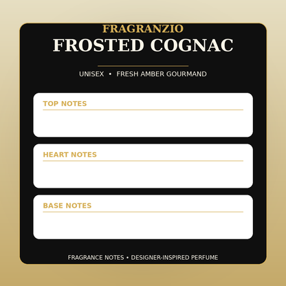 Fragranzio Frosted Cognac fragrance notes
