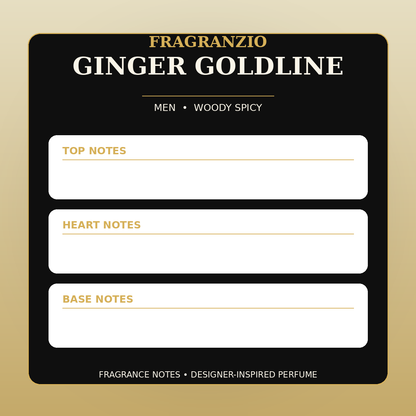 Fragranzio Ginger Goldline fragrance notes