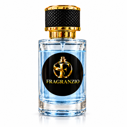 Pearl Coast complete Fragranzio bottle view 1 with matching transparent very pale icy blue