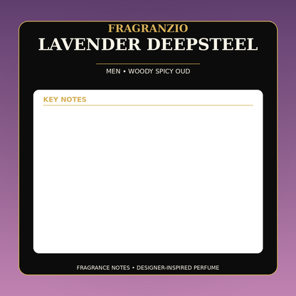 Fragranzio Lavender Deepsteel fragrance notes