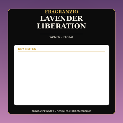 Fragranzio Lavender Liberation fragrance notes