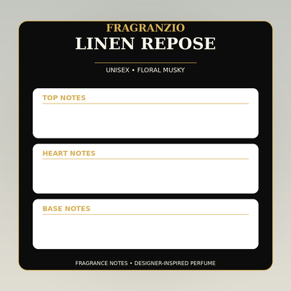 Fragranzio Linen Repose fragrance notes