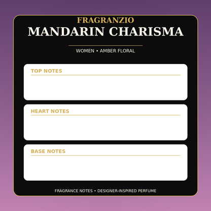 Fragranzio Mandarin Charisma fragrance notes