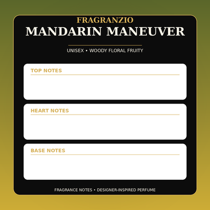 Fragranzio Mandarin Maneuver fragrance notes