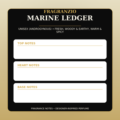 Fragranzio Marine Ledger fragrance notes