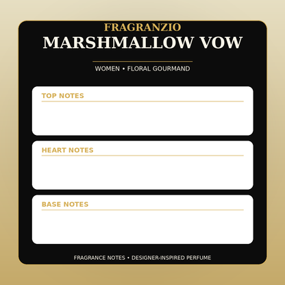 Fragranzio Marshmallow Vow fragrance notes