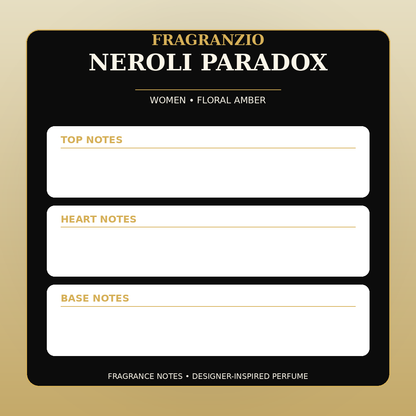 Fragranzio Neroli Paradox fragrance notes