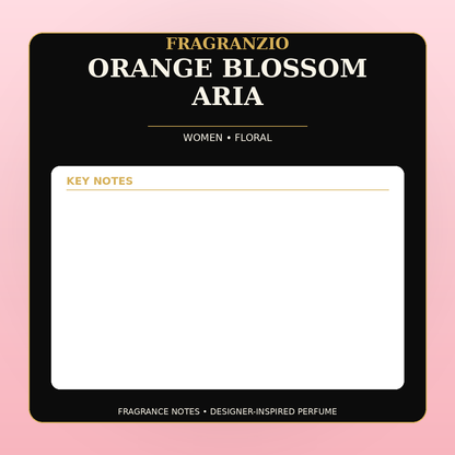 Fragranzio Orange Blossom Aria fragrance notes