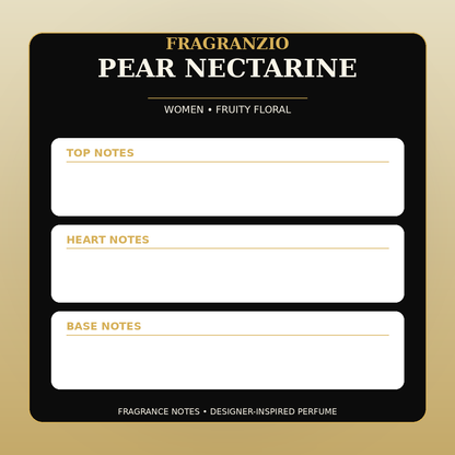 Fragranzio Pear Nectarine fragrance notes