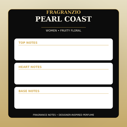 Fragranzio Pearl Coast fragrance notes