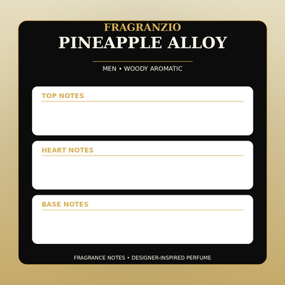Fragranzio Pineapple Alloy fragrance notes