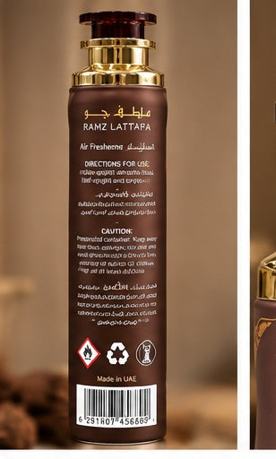 Ramz Lattafa Air Freshener 300ml back view