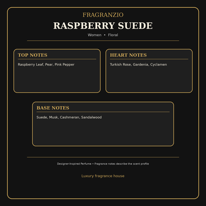 Fragranzio Raspberry Suede fragrance notes