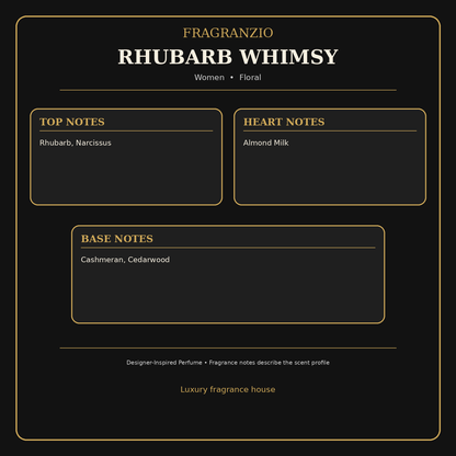 Fragranzio Rhubarb Whimsy fragrance notes
