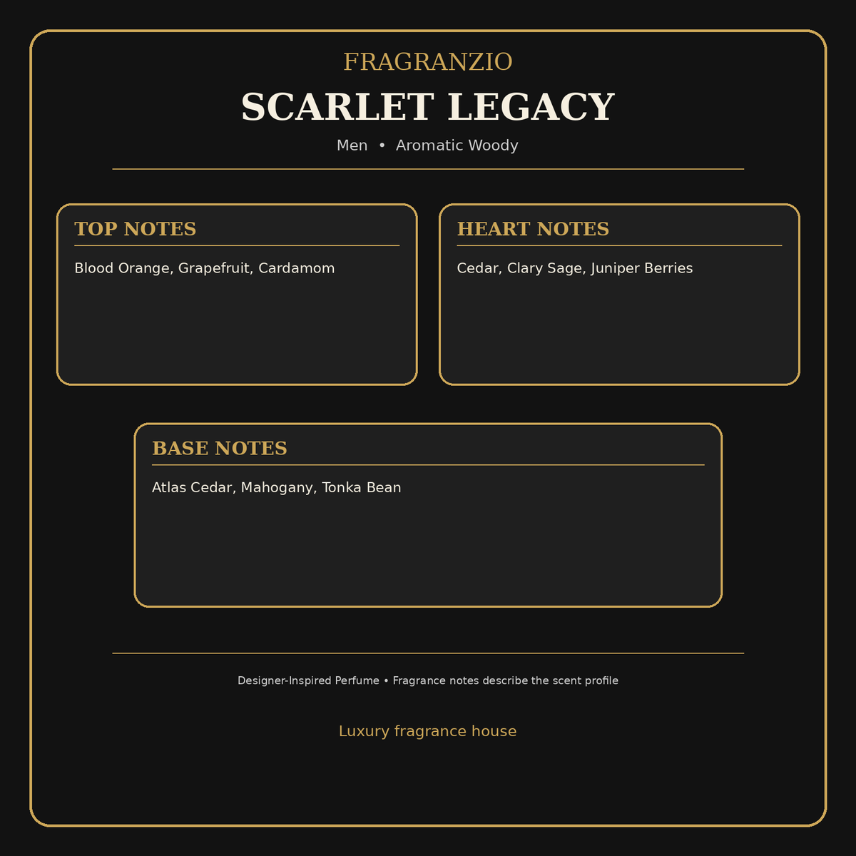 Fragranzio Scarlet Legacy fragrance notes