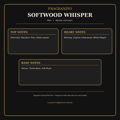 Fragranzio Softwood Whisper fragrance notes
