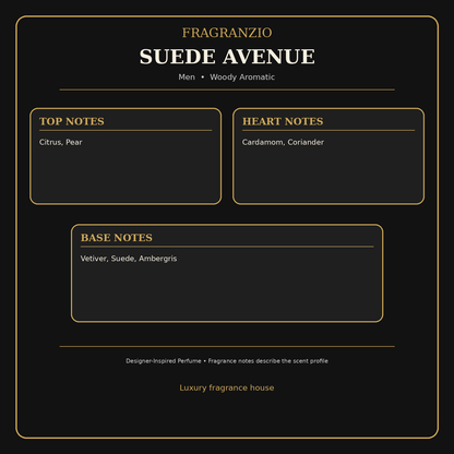 Fragranzio Suede Avenue fragrance notes