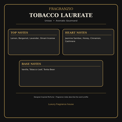 Fragranzio Tobacco Laureate fragrance notes