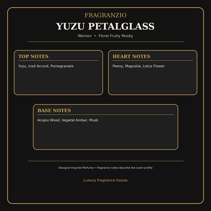 Fragranzio Yuzu Petalglass fragrance notes